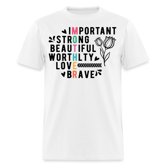 Gift For Strong And Brave Mothers T-shirt - white
