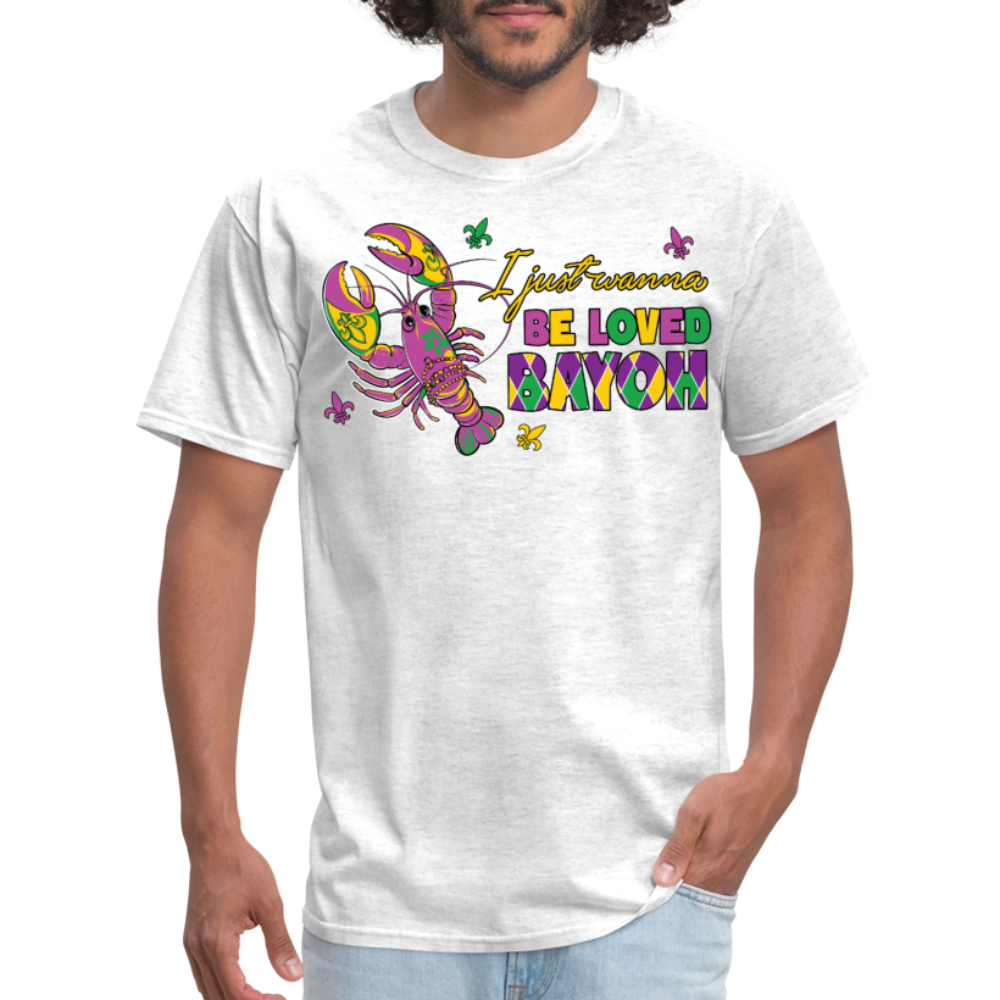 Bayou Themed Mardi Gras Shirts For Parties Crawfish T-shirt - light heather gray