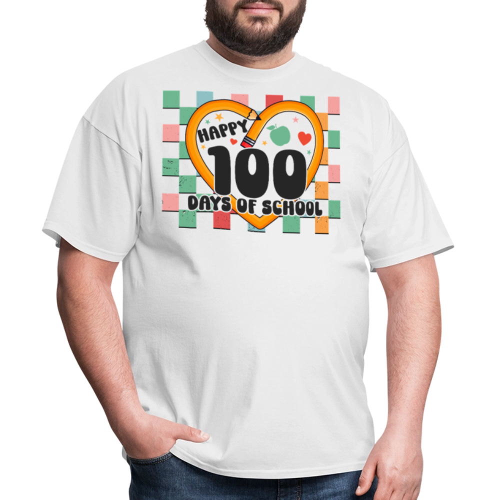 100 Days of school Shirt For Teachers Unisex Tee - white