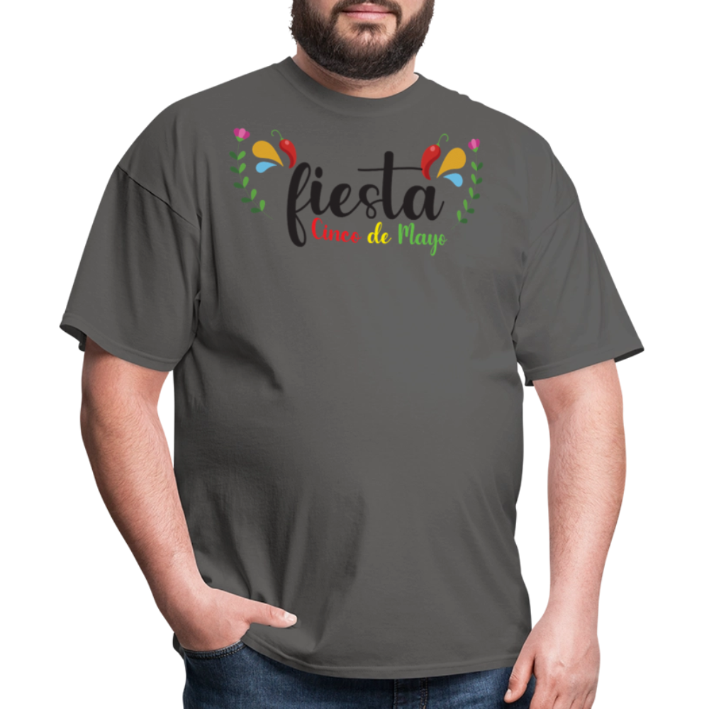 Cute and Festive Cinco De Mayo Fiesta T-shirt - charcoal