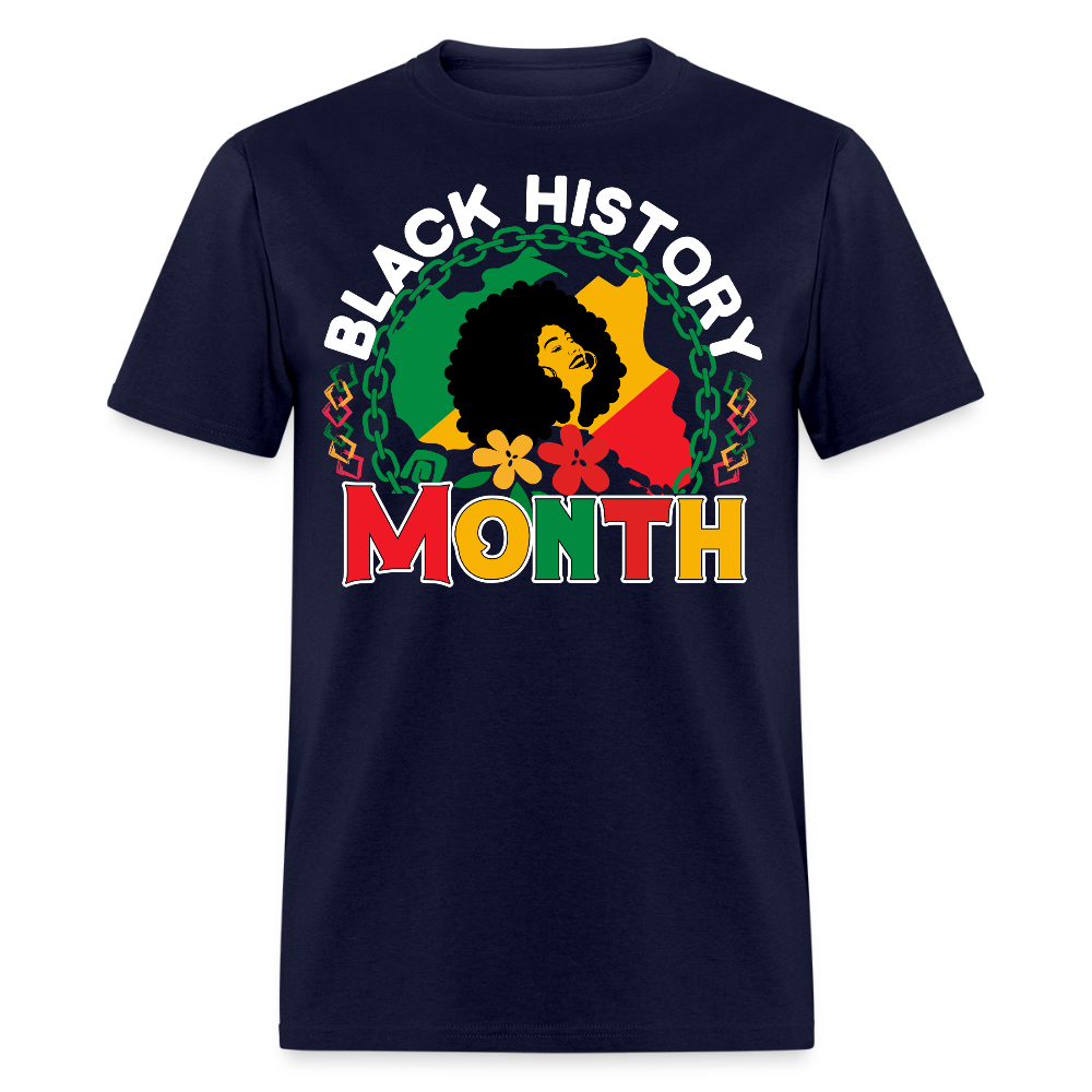 Black History Month Cultural Heritage T-shirt - navy