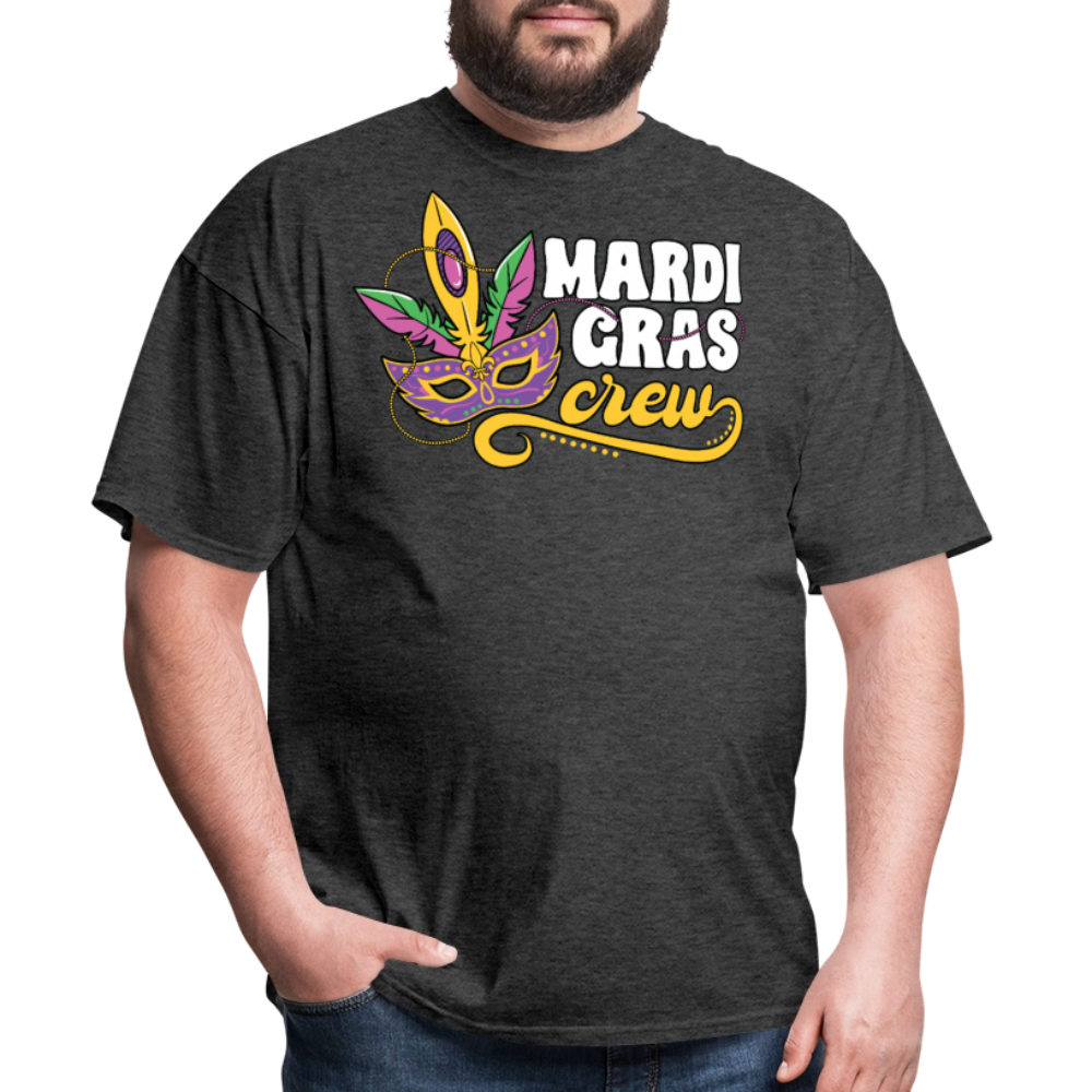 Matching Mardi Gras Funny Shirts Mardi Gras Party Crew T-shirt - heather black