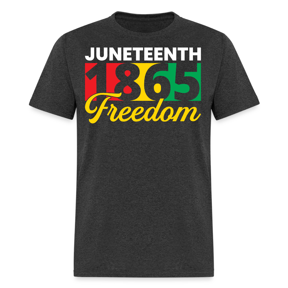 Juneteenth 1865 Freedom Emancipation Day T-shirt - heather black
