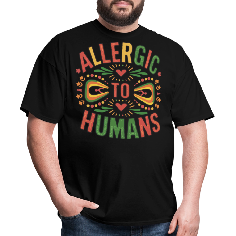 Best Cinco De Mayo Gifts For Fiesta Lovers Allergic To Humans T-shirt - black