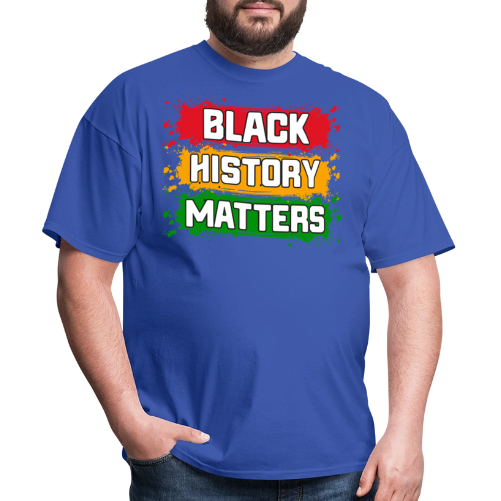 African American Heritage Apparel for Black History Month Unisex T-shirt - royal blue