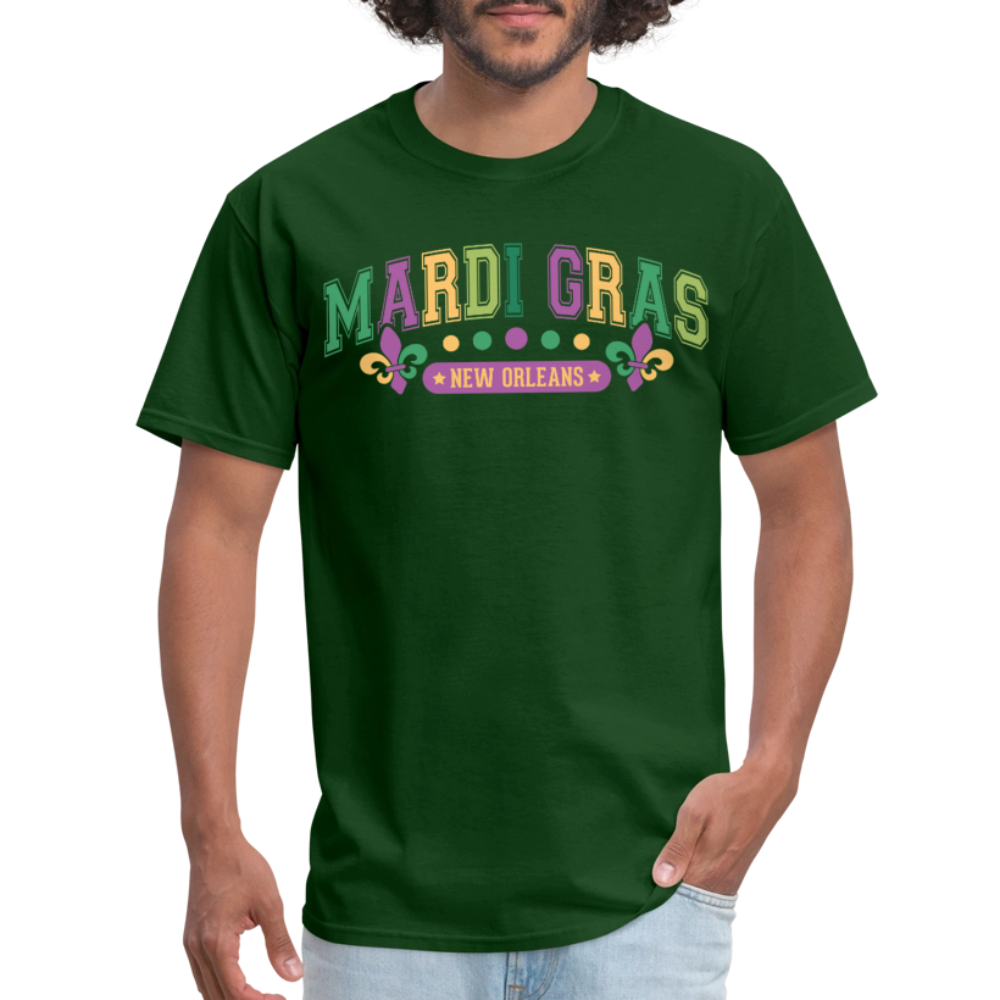 New Orleans Party Outfit for Mardi Gras Unisex T-shirt - forest green