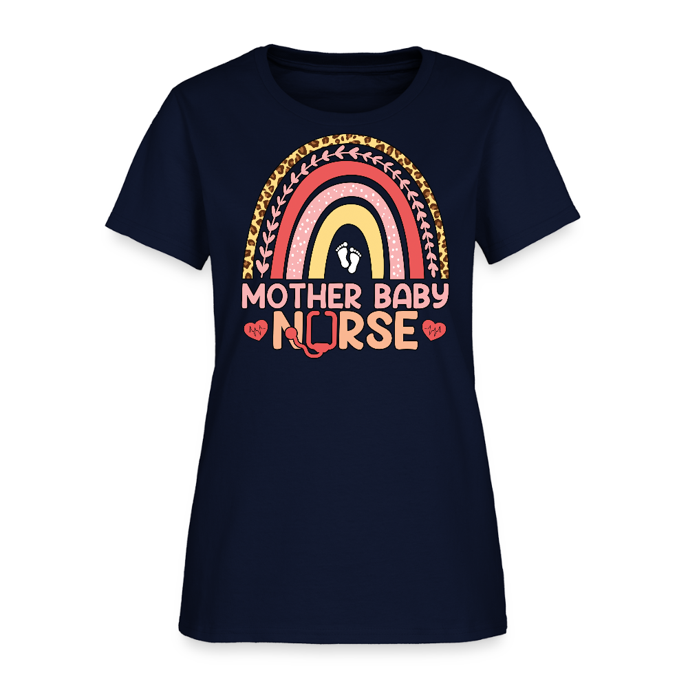 Mother Baby Nurse Labor And Delivery Nurses T-Shirt - navy