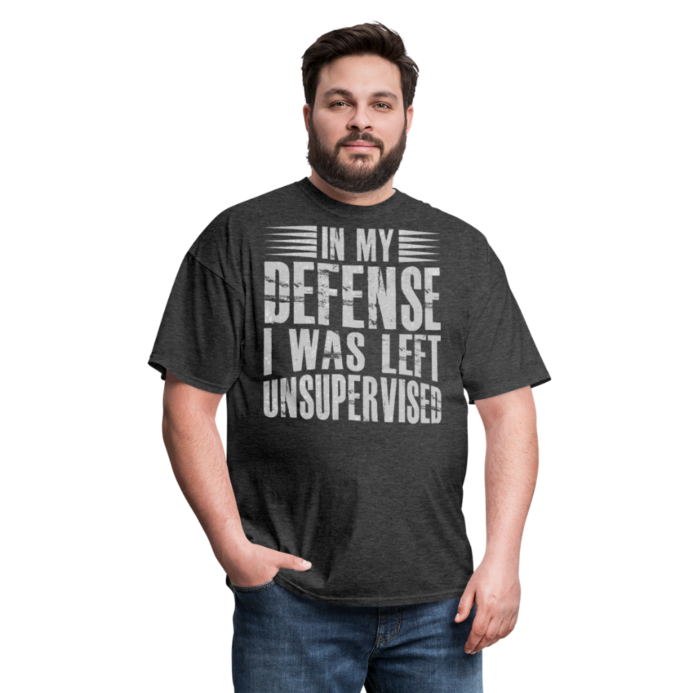 Unique In My Defense Graphic Tees Unisex Classic T-Shirt - heather black