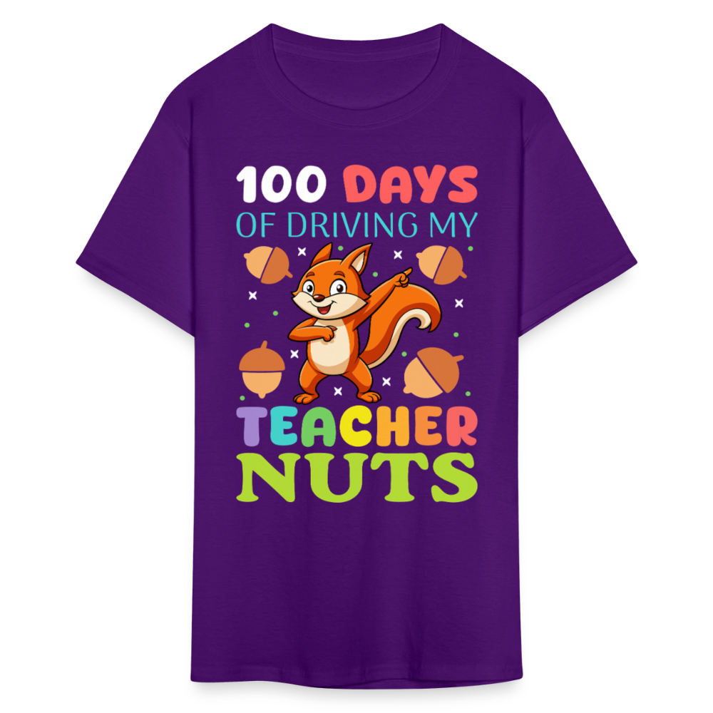 100 Days Of Driving My Teacher Crazy Shirt Funny School Teacher T-shirt - purple