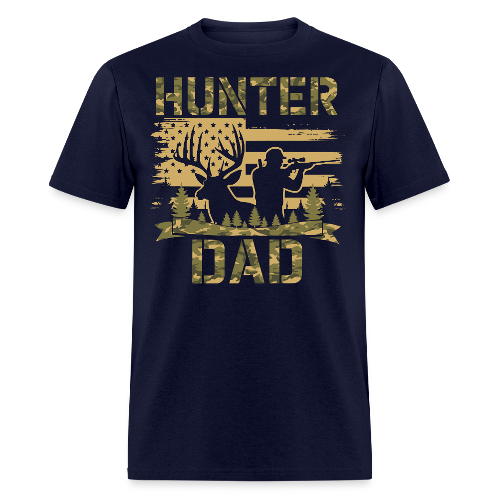 Father’s Day Camouflage Hunter Dad T-shirt - navy