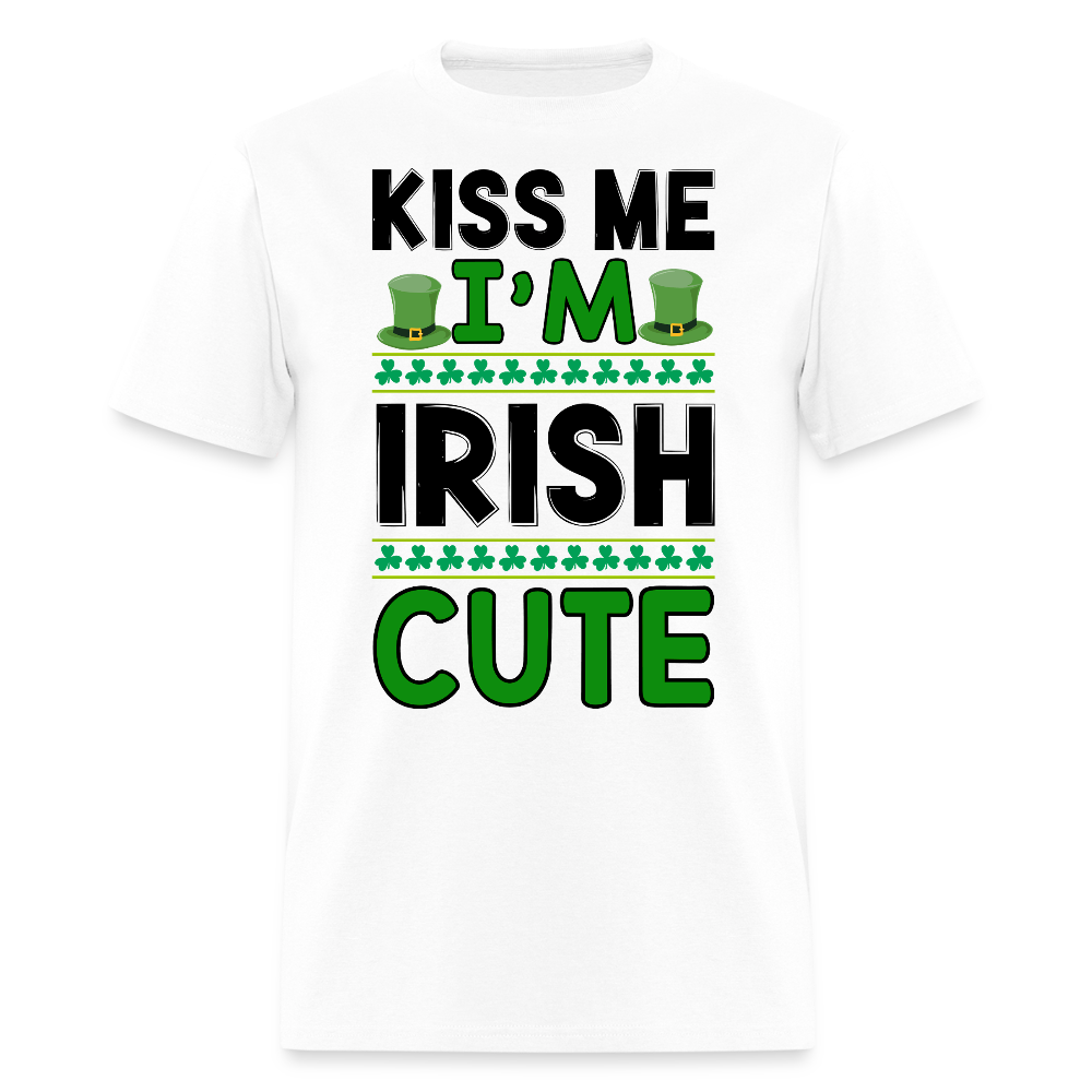 Kiss Me I’m Irish Party Wear For St Patrick’s Event T-shirt - white