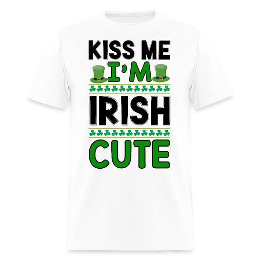 Kiss Me I’m Irish Party Wear For St Patrick’s Event T-shirt - white