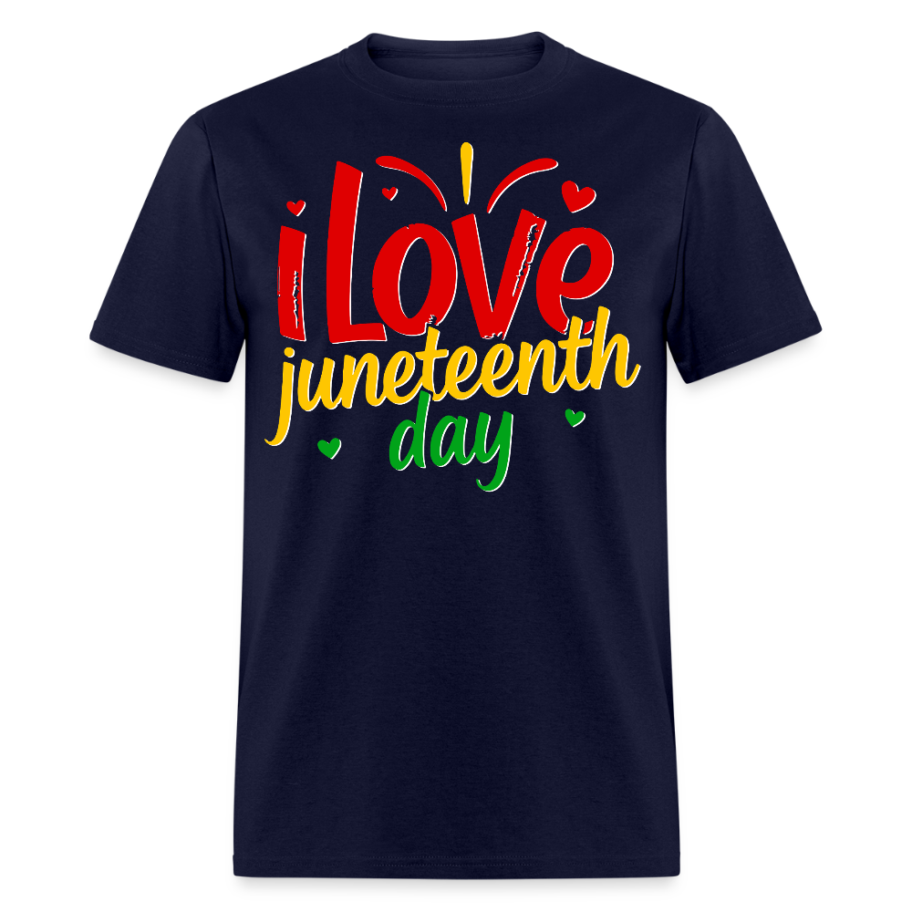 Juneteenth Celebration Tee For Black Pride T-shirt - navy