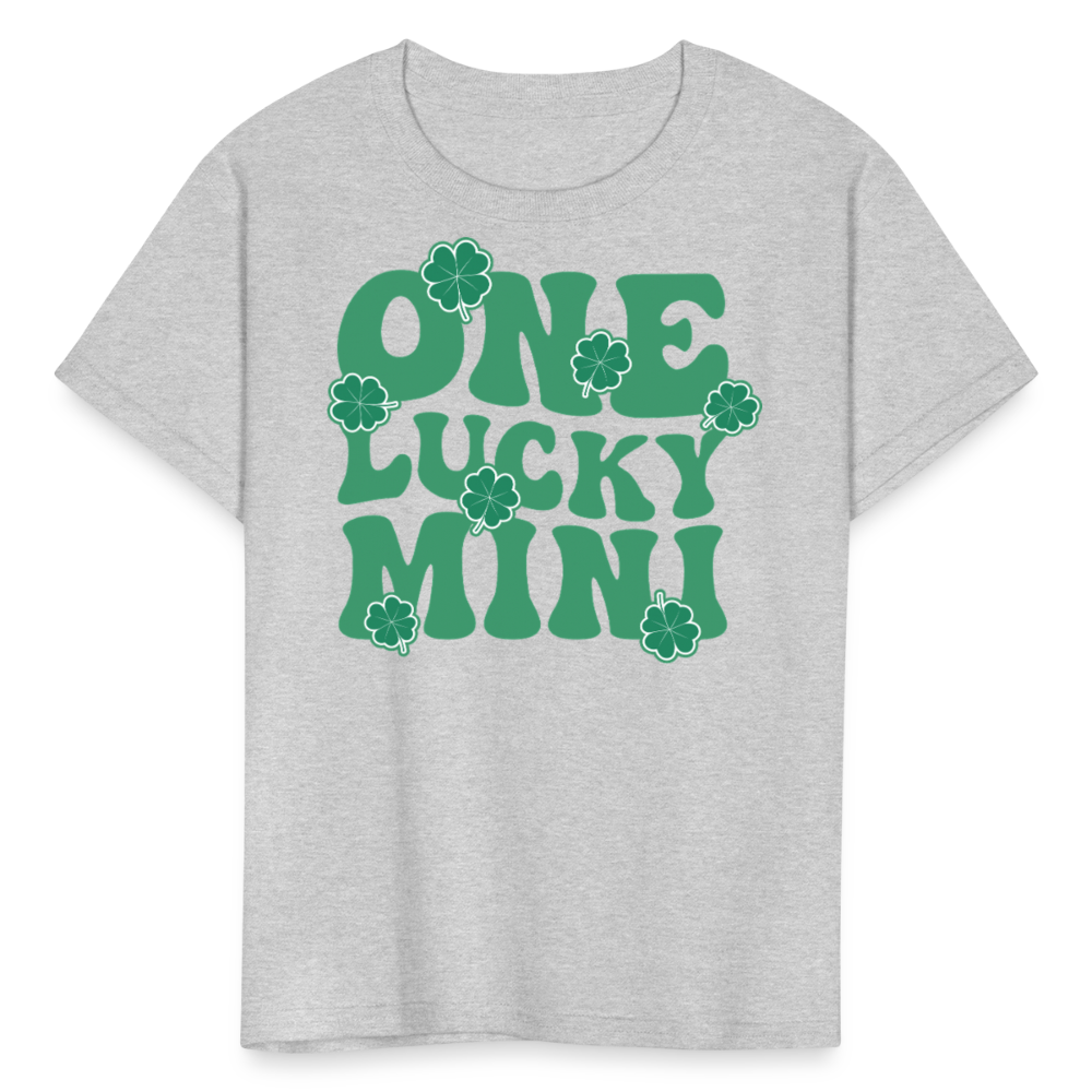 One Lucky Mini St Patrick’s Day Kids T-shirt - heather gray