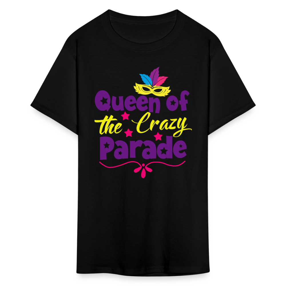 Women’s Crazy Parade Festival Tee Queen Of The Parade T-shirt - black