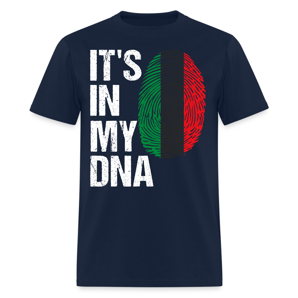 It's In My DNA Black Heritage Fingerprint T-Shirt - navy