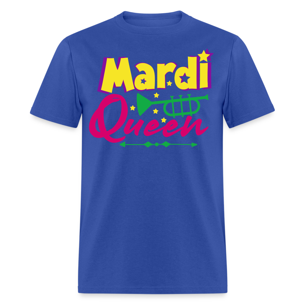 Mardi Gras Queen Shirt For Women Festival T-shirt - royal blue