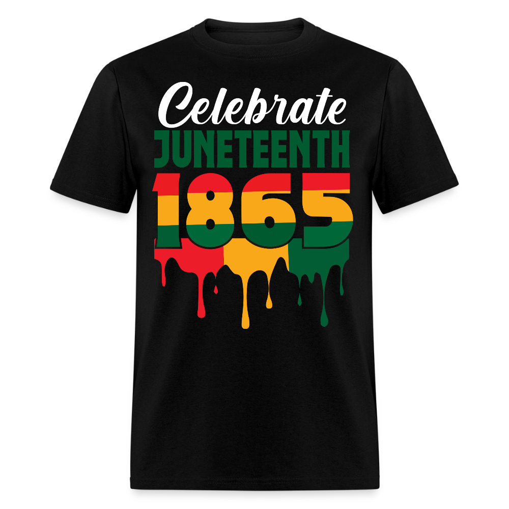 Juneteenth 1865 Celebration Black History Pride T-shirt - black