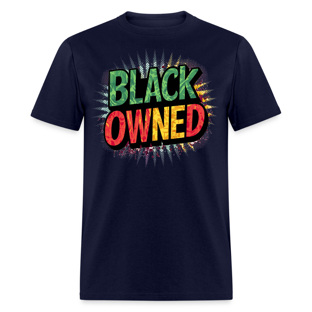Black Pride Graphic Tee Streetwear Afrocentric T-shirt - navy