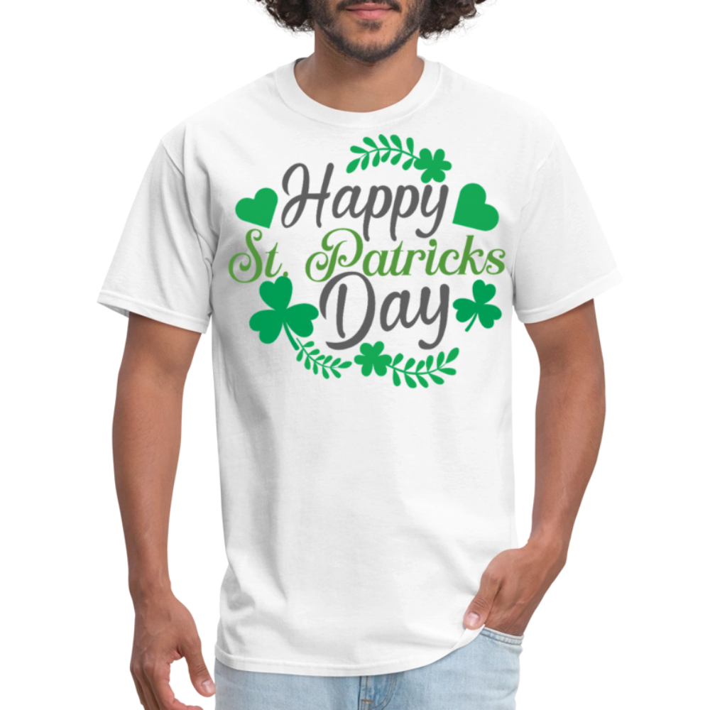 Funny Irish Shamrock Graphic Tee Green St Patrick’s Day T-shirt - white