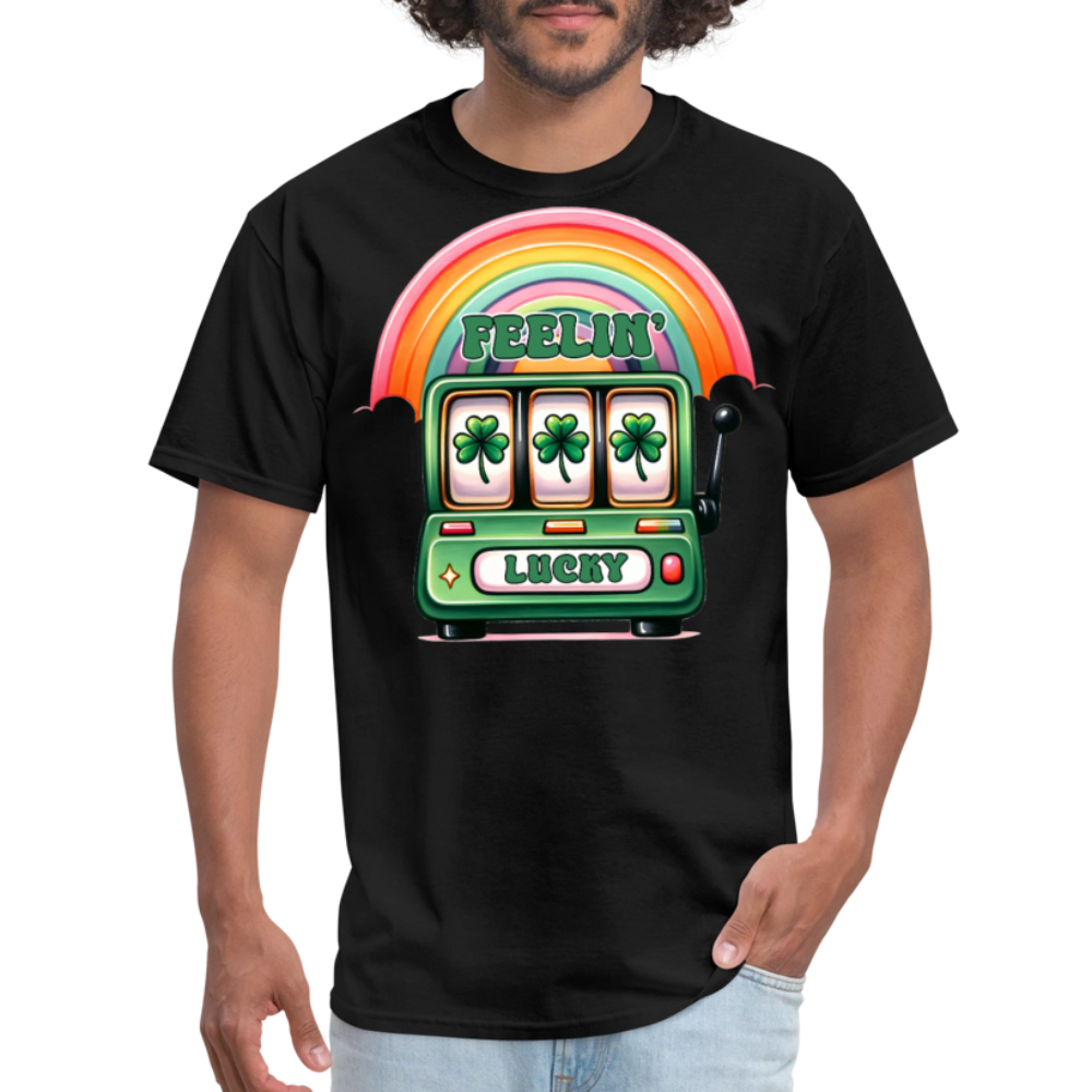 Lucky Slot Machine St Patrick’s Day T-shirt - black