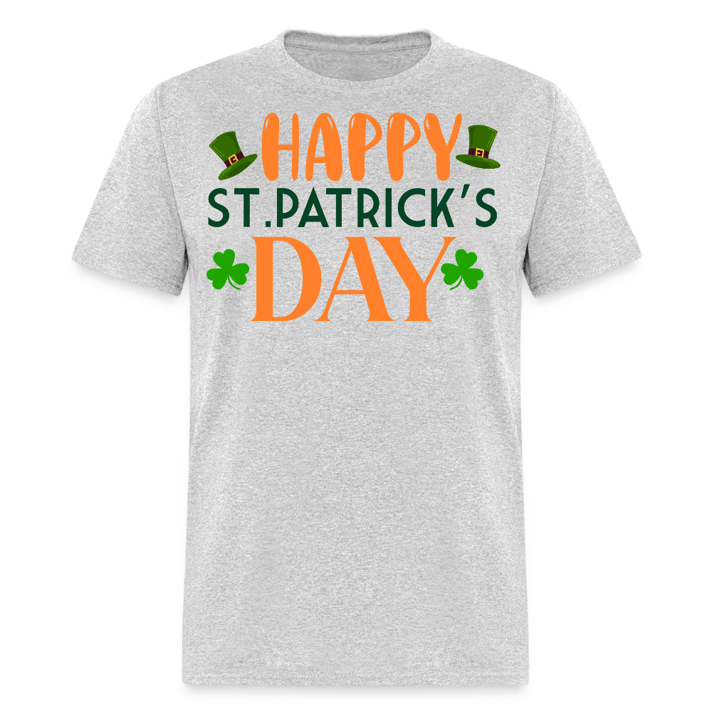 Cute Leprechaun-themed St Paddy’s Tee St Patrick’s Day T-shirt - heather gray