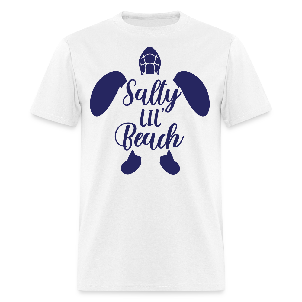 Salty Lil Beach Sea Turtle T-shirt - white