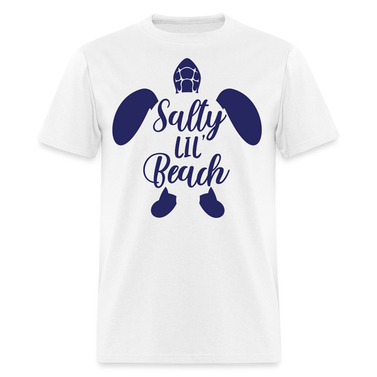 Salty Lil Beach Sea Turtle T-shirt - white