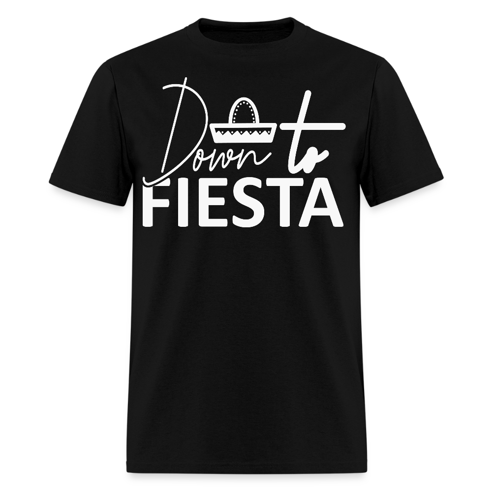 Down to Fiesta Party Shirt Funny Cinco de Mayo T-shirt - black