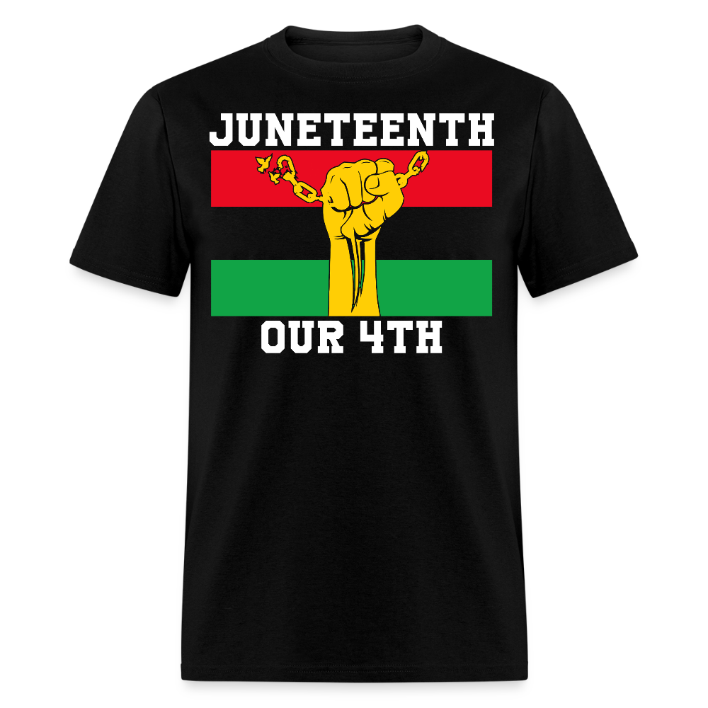 Juneteenth Freedom Fist Black Liberation Day T-shirt - black