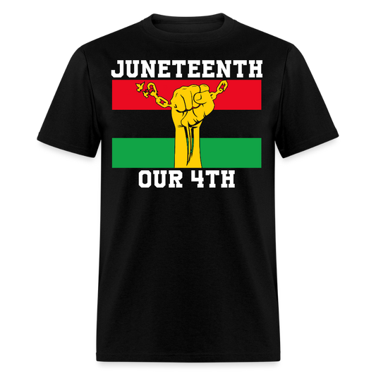 Juneteenth Freedom Fist Black Liberation Day T-shirt - black