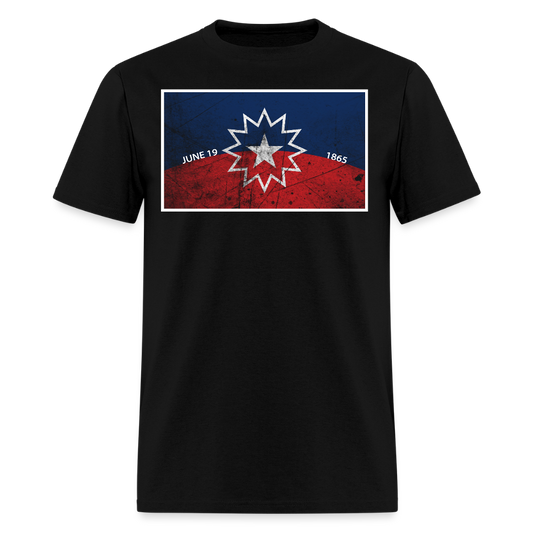 June 19 1865 Freedom Day Juneteenth Flag T-Shirt - black
