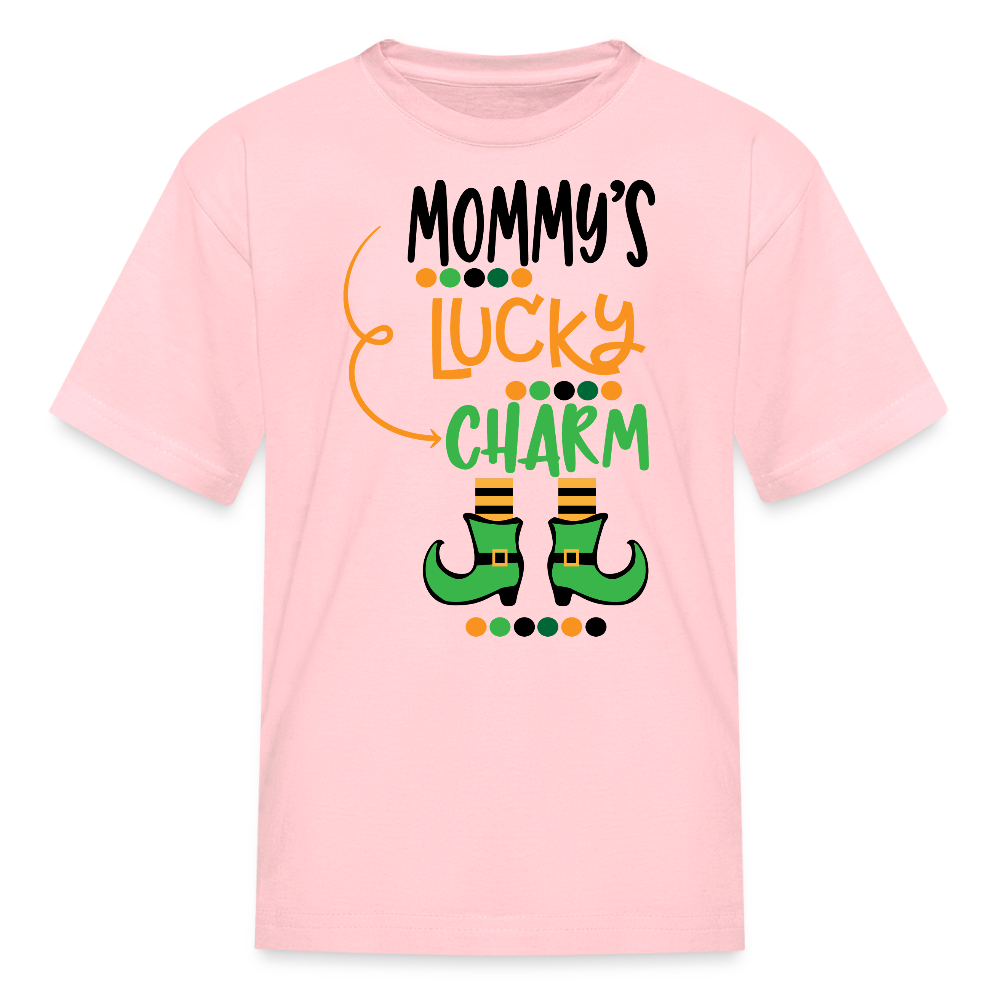 Cute St Patrick’s Day Toddler Tee Mommy's Lucky Charm T-shirt - pink