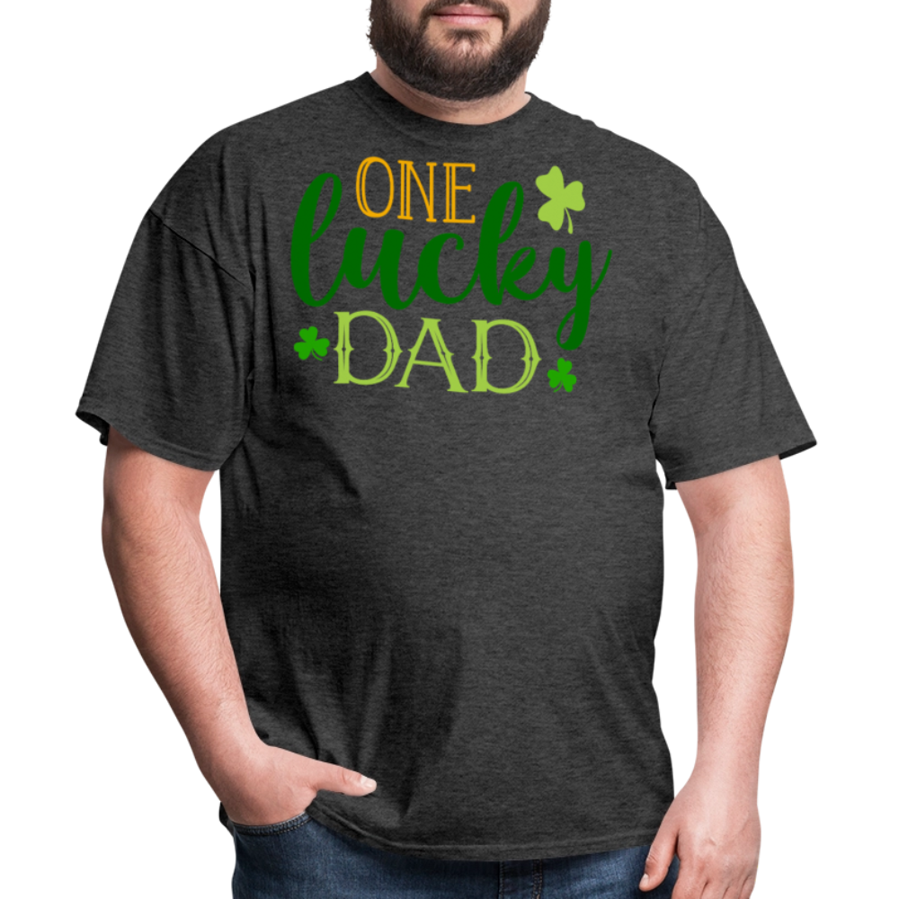 One Lucky Dad St Patrick’s Day T-shirt - heather black