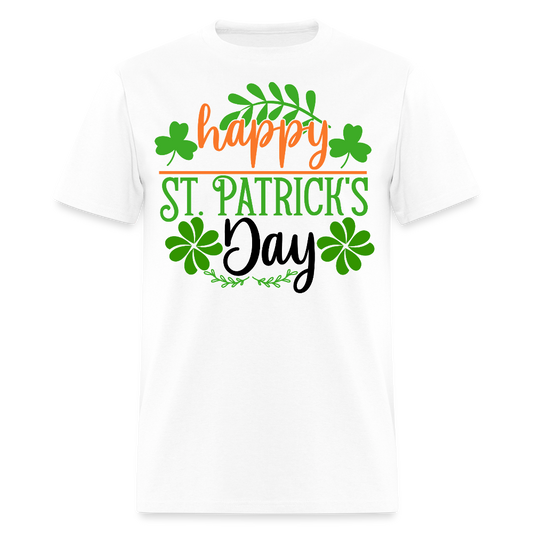 Green Clover St Patrick’s Day T-shirt - white