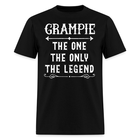 Grampie The Legend Father’s Day Gift T-Shirt - black