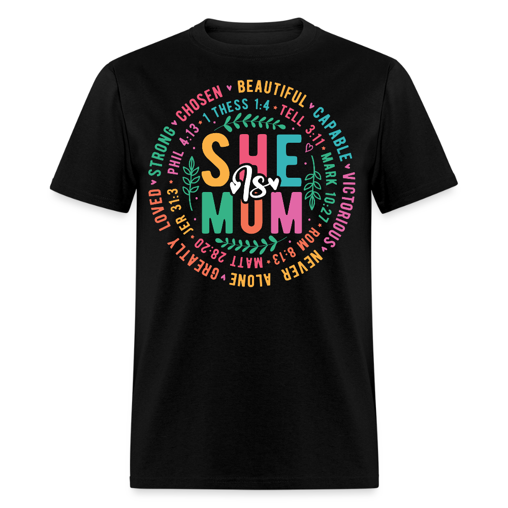 Christian Mom Tee With Bible Verses Religious Mom T-shirt - black