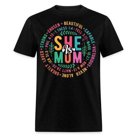 Christian Mom Tee With Bible Verses Religious Mom T-shirt - black