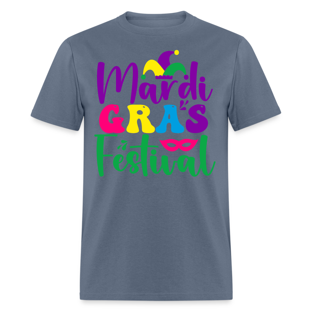 Funny and Stylish Mardi Gras Celebration Unisex T-shirt - denim