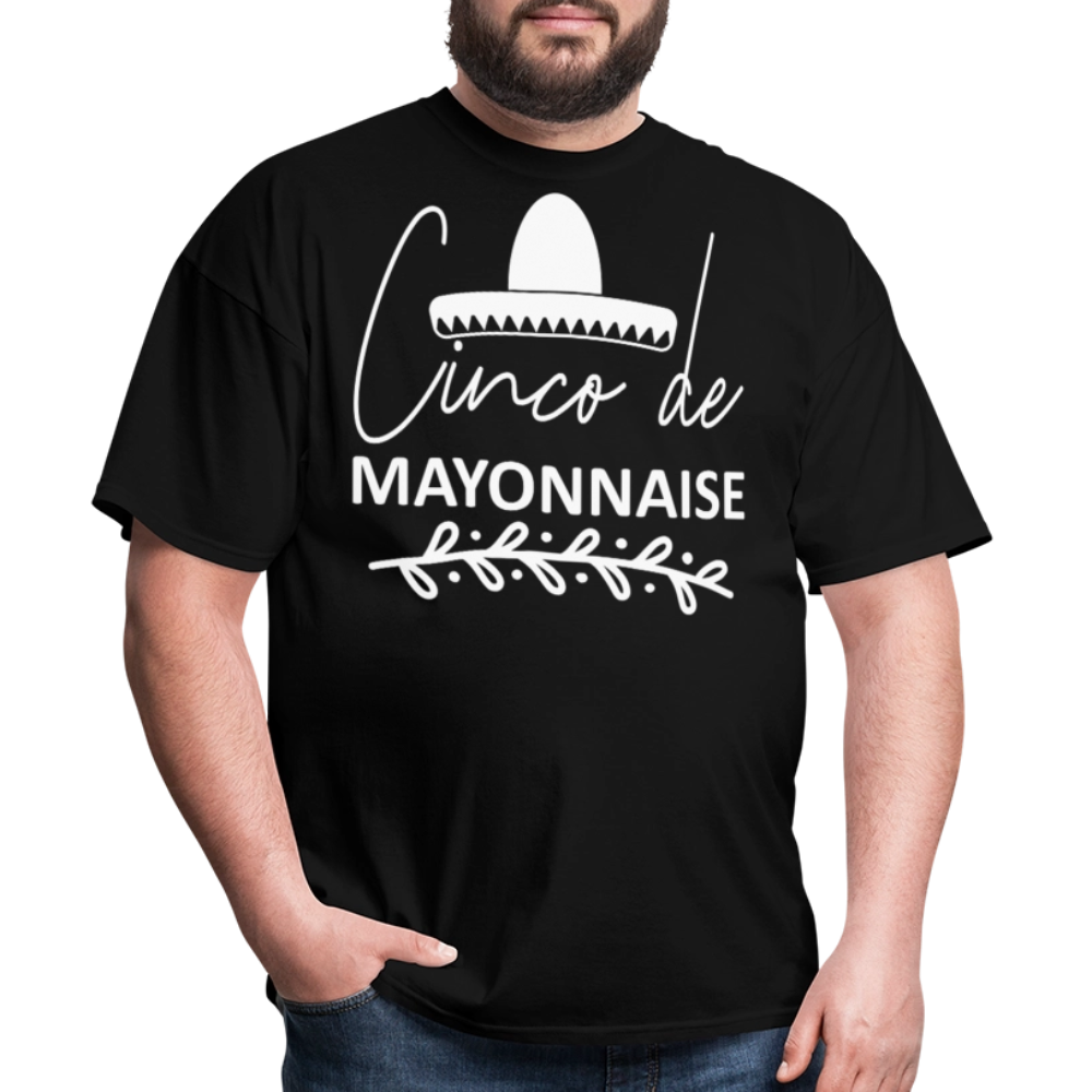 Funny Cinco De Mayo Shirt For Men Women Cinco de Mayonnaise T-shirt - black