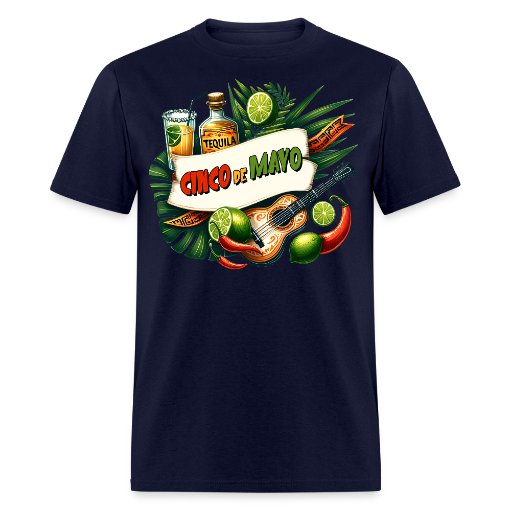 Cinco de Mayo Party Shirt Tequila Lover Fiesta T-shirt - navy