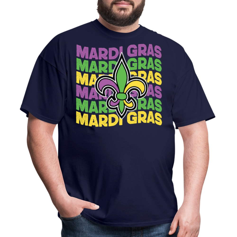 Mardi Gras Party For Men and Women T-shirt - navy