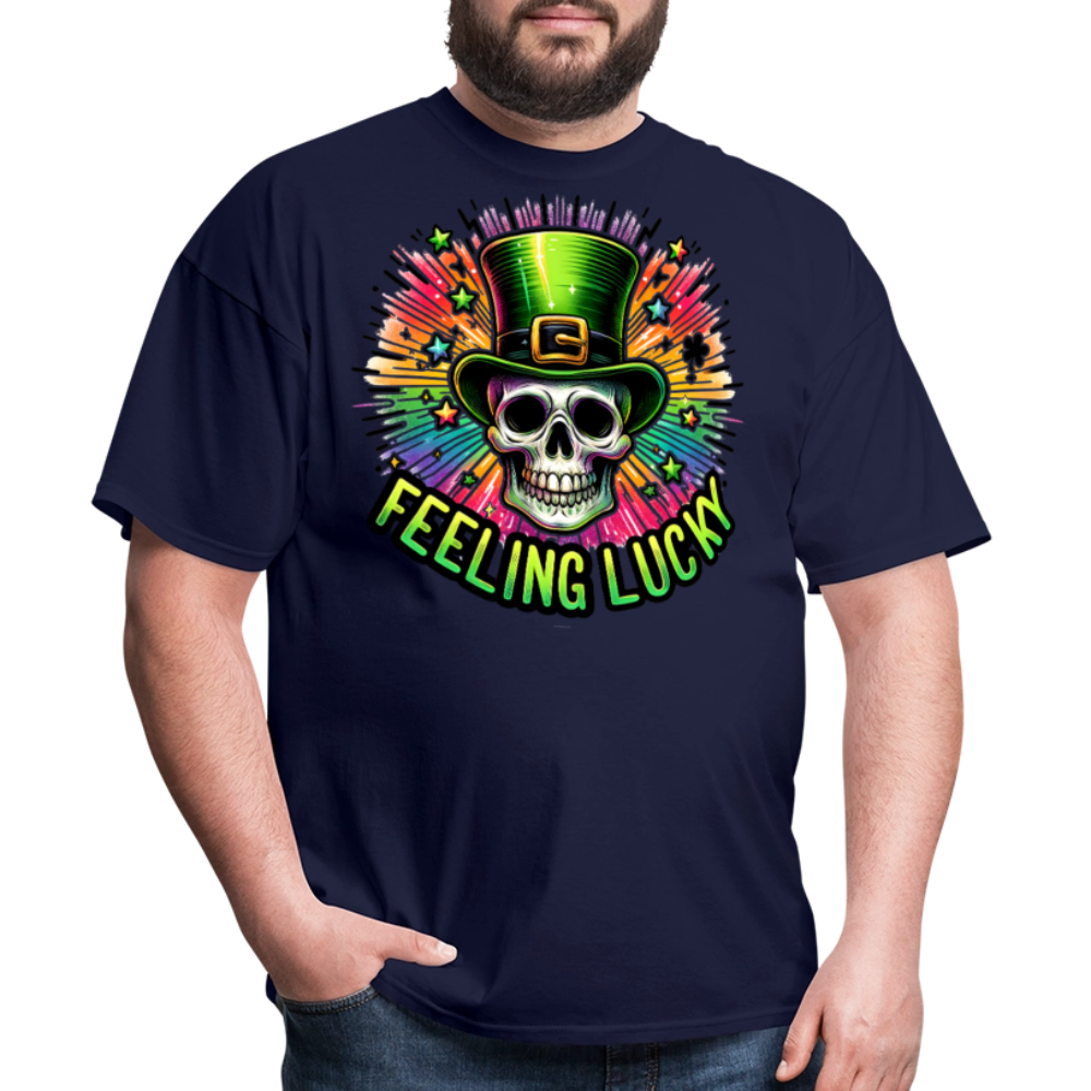 Feeling Lucky Graphic Tee For St Paddy’s T-shirt - navy