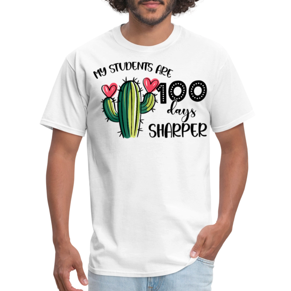 100th Day Of School Outfit For Teachers Cactus Theme 100 Days T-shirt - white