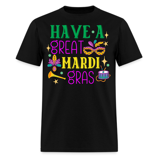 Louisiana Carnival Celebration Tee Have a great Mardi Gras T-shirt - black