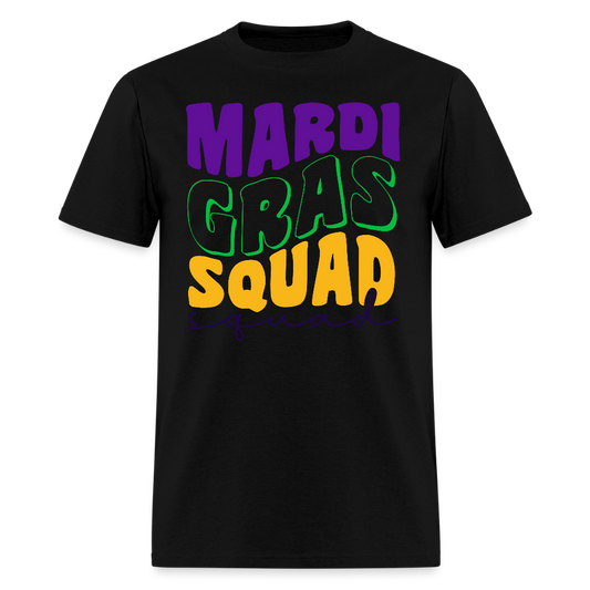 Mardi Gras Squad Matching Shirts Funny Mardi Gras Party T-shirt - black