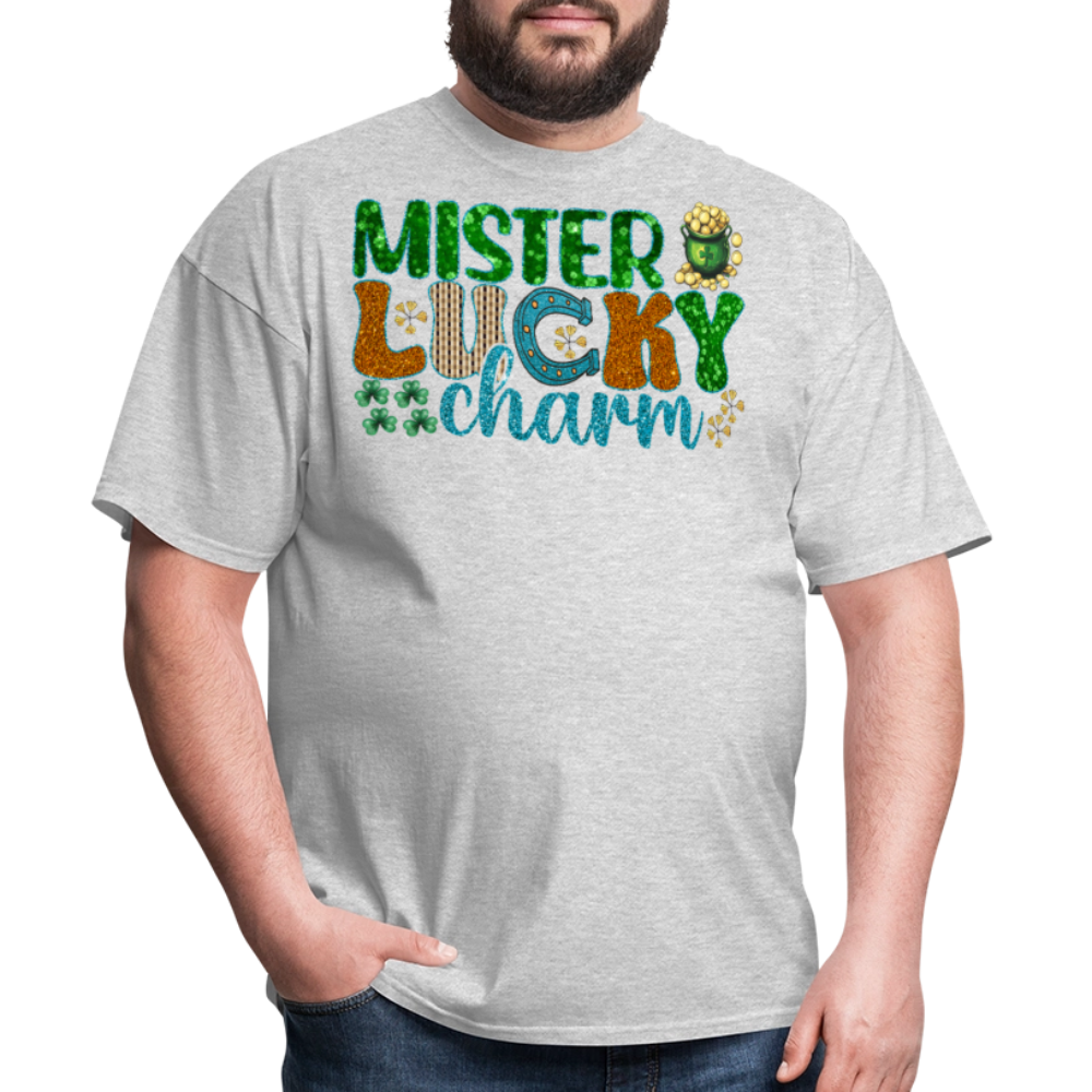 Mister Lucky Charm St Paddy’s Day T-shirt - heather gray