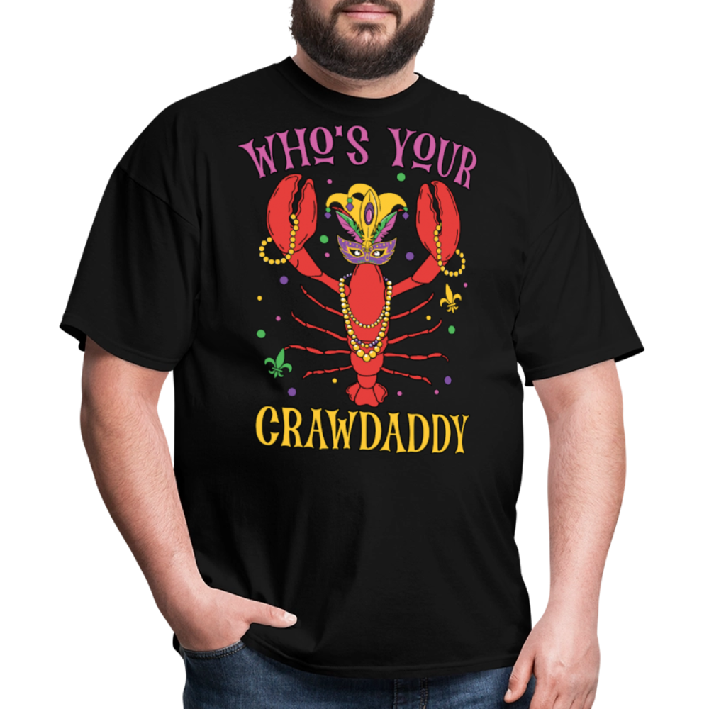 Mardi Gras Crawfish Shirt For Parties Who’s Your Crawdaddy T-shirt - black