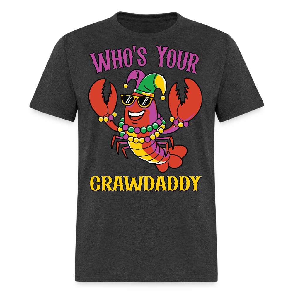 Crawfish Boil Party Outfit Who’s Your Crawdaddy Mardi Gras T-shirt - heather black