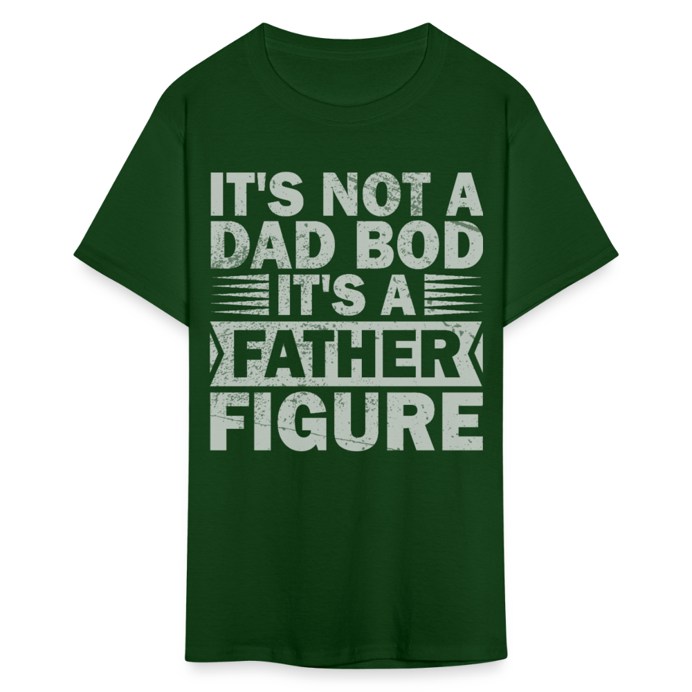 Funny Dad Bod T-shirt For Men Father Figure Shirt - forest green